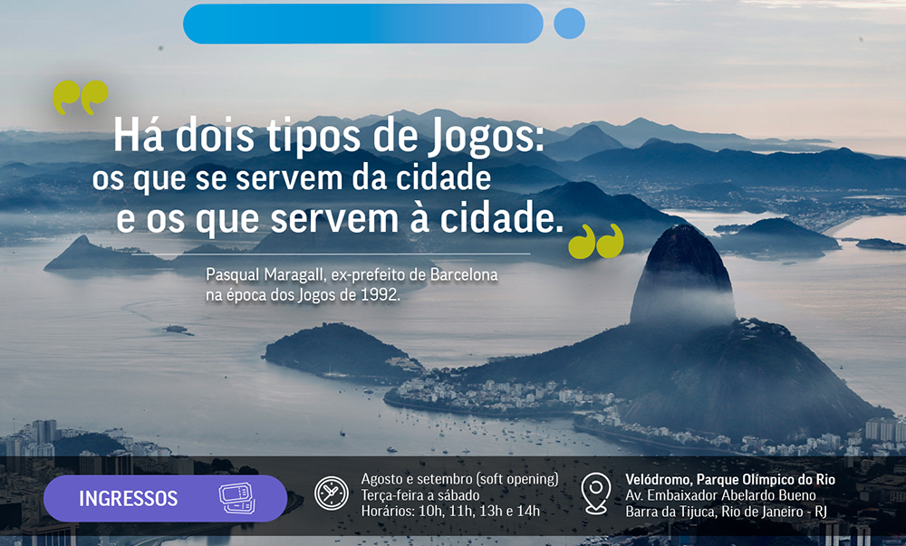 Banner com a citação: Há dois tipos de Jogos: os que se servem da cidade e os que servem à cidade.